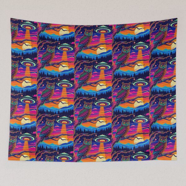 Item preview, Owl and ufo  designed and sold by Dogandesighn.
