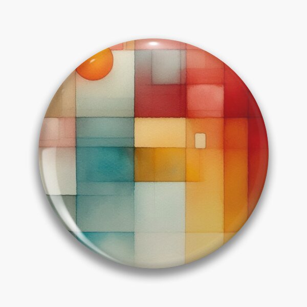 Item preview, Geometric Watercolor Flow – Rothko-style watercolor art with warm shapes and quiet colors designed and sold by FotoworldEdel.