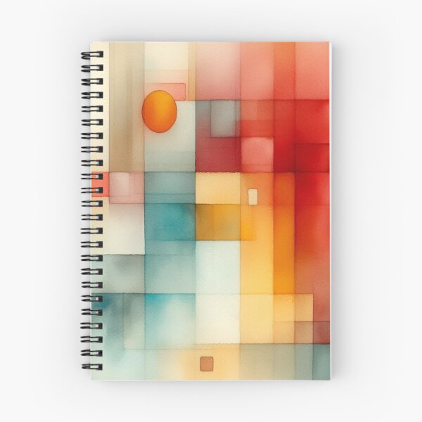 Item preview, Geometric Watercolor Flow – Rothko-style watercolor art with warm shapes and quiet colors designed and sold by FotoworldEdel.