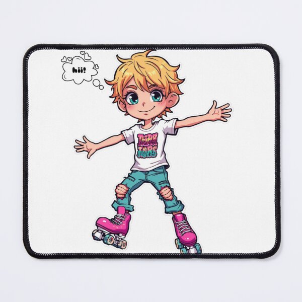 Item preview, Happy Kawaii Roller Skater designed and sold by Ommash.