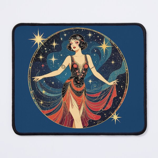 Item preview, art deco flapper girl designed and sold by LP-agent.