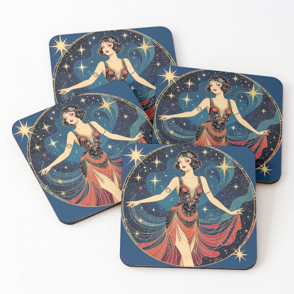 Item preview, art deco flapper girl designed and sold by LP-agent.