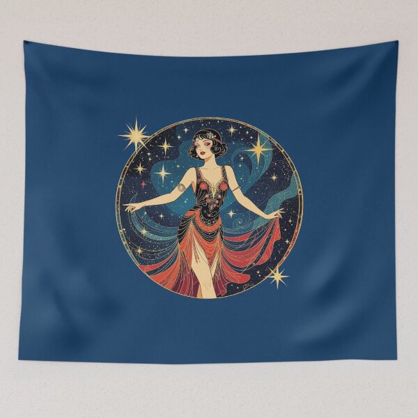 Item preview, art deco flapper girl designed and sold by LP-agent.