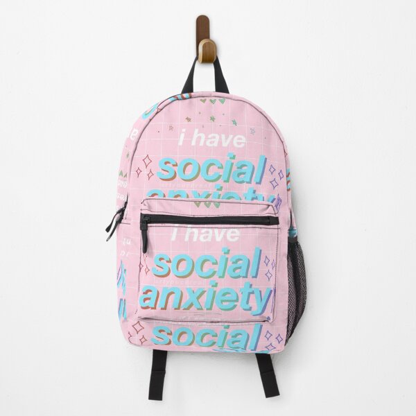 Item preview, I Have Social Anxiety (Pink Non-Transparent) designed and sold by art you cereal?!.