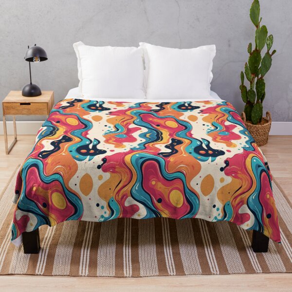 Item preview, Abstract Swirl Art Pattern – Modern Colorful Ripples designed and sold by creativerooney.