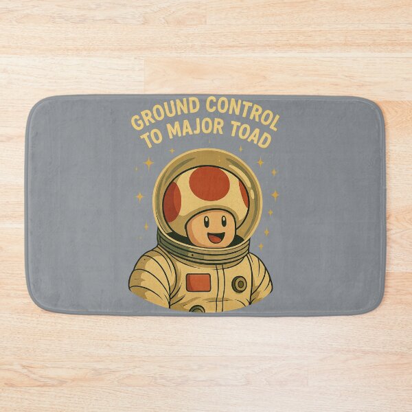 Item preview, GROUND CONTROL TO MAJOR TOAD – Funny Gamer Space Parody T-Shirt designed and sold by StyledTDesigns.