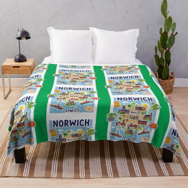 Item preview, Norwich A Fine City UK Travel Souvenir Sticker designed and sold by Patterned by Pixels.