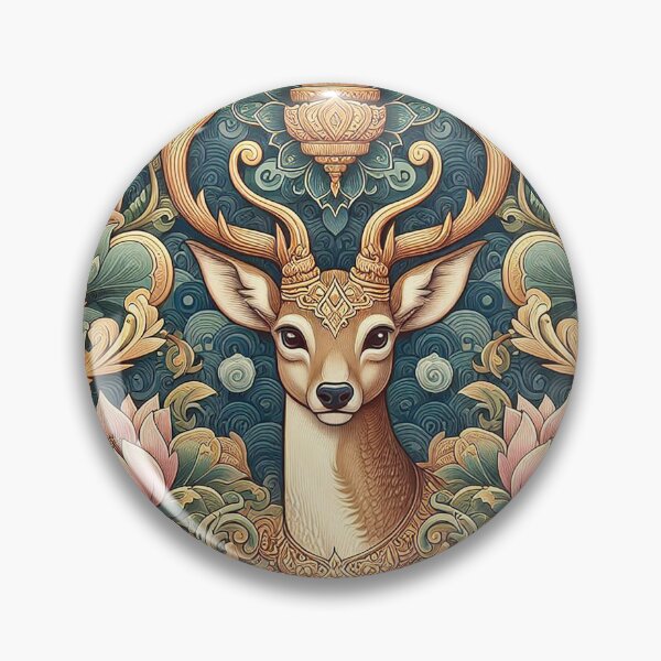 Item preview, Deer and Lotus Pattern, Unforgettable Thai Symbol designed and sold by Vanich-Panich.