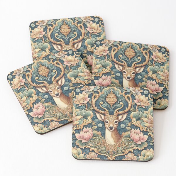 Item preview, Deer and Lotus Pattern, Unforgettable Thai Symbol designed and sold by Vanich-Panich.