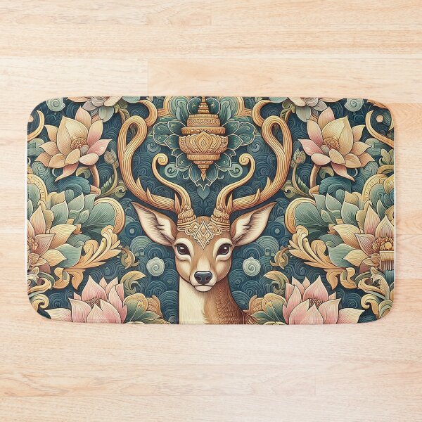 Item preview, Deer and Lotus Pattern, Unforgettable Thai Symbol designed and sold by Vanich-Panich.