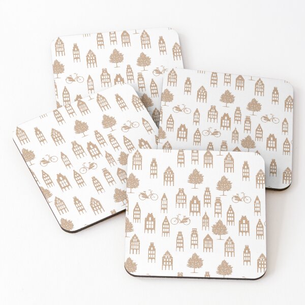 Item preview, Gabled houses in Münster – Historic Old Town Illustration / Old Town Houses Illustration designed and sold by stillebille.