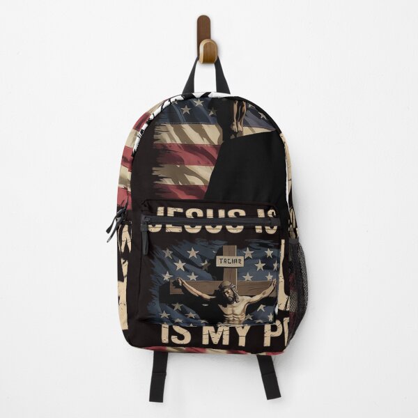 Item preview, Jesus Is My Savior Trump Is My President Trump 2024 USA Flag designed and sold by sheenmi.