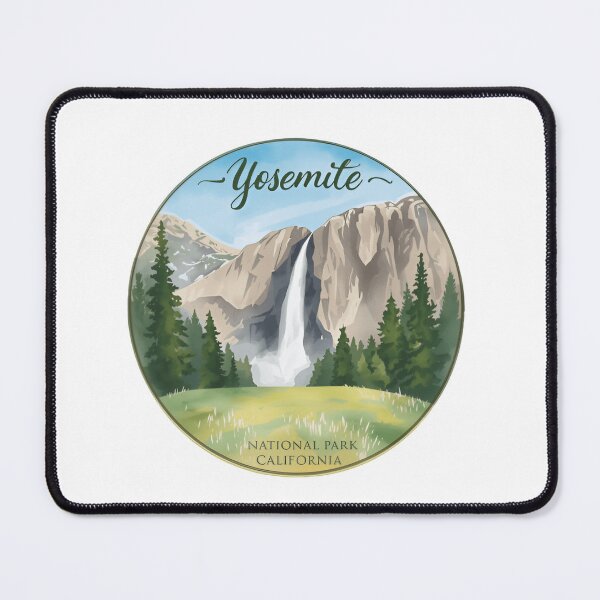Item preview, Yosemite National Park Waterfall, Granite Cliffs, Forest, and California Wilderness Beauty designed and sold by SkeletonsDanger.
