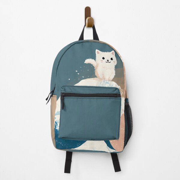 Item preview, Cute Cat on the Great Wave designed and sold by Cat-Wave-Dream.