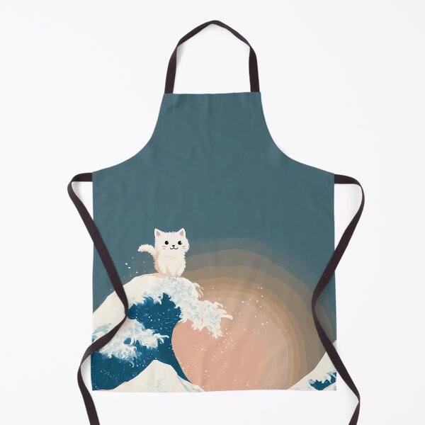 Item preview, Cute Cat on the Great Wave designed and sold by Cat-Wave-Dream.