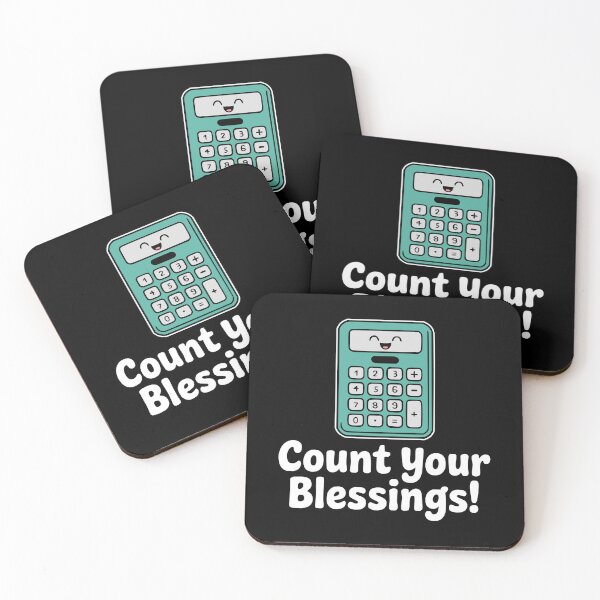 Item preview, Count Your Blessings! Funny Calculator Pun designed and sold by PMCreative.