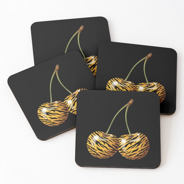Item preview, Tiger Print Cherries designed and sold by Claustronautas.