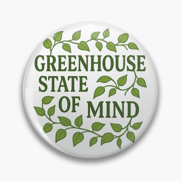 Item preview, Greenhouse State of Mind – Leafy Vines Plant Lover Sticker designed and sold by Feral Confetti.