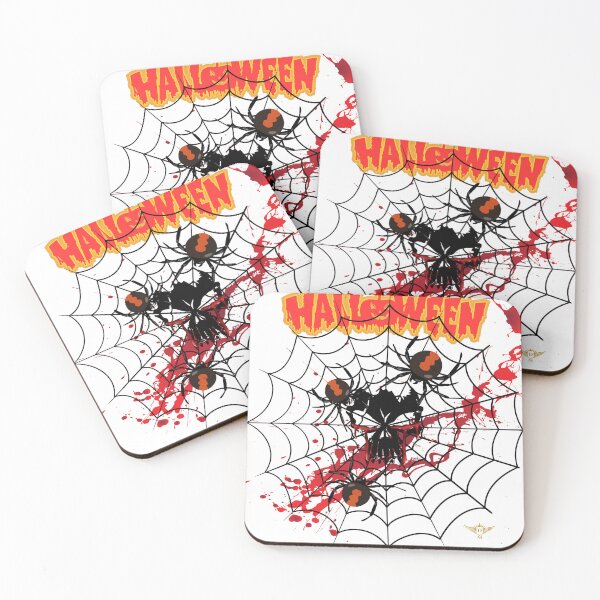 Item preview, Halloween Skull with Spiders and Creepy Web Design designed and sold by DM.