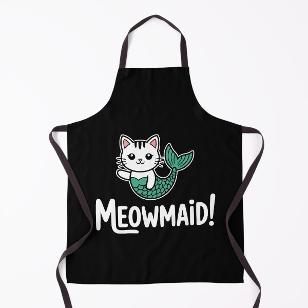 Item preview, Meowmaid! Funny Mermaid Cat Pun designed and sold by PMCreative.