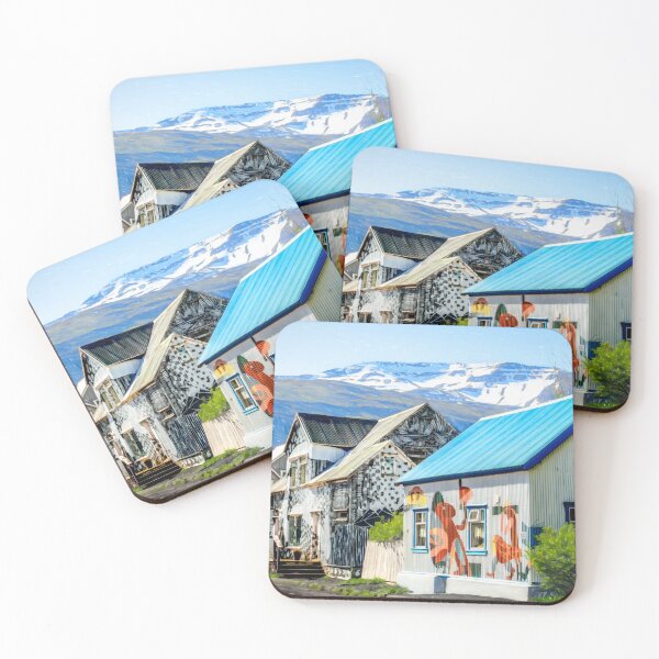 Item preview, Colorful and Whimsical Buildings of Seydisfjordur designed and sold by Debra Martz.