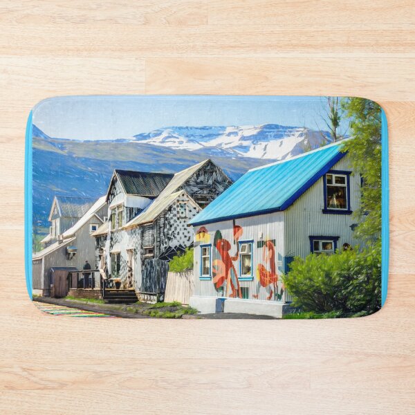 Item preview, Colorful and Whimsical Buildings of Seydisfjordur designed and sold by Debra Martz.
