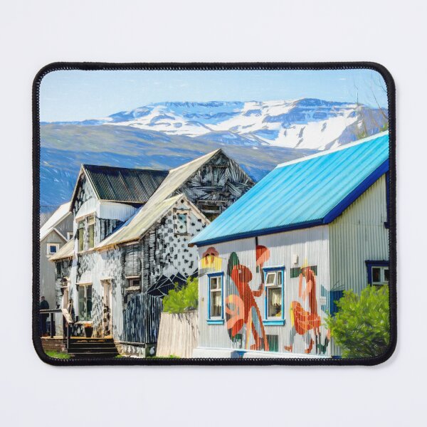 Item preview, Colorful and Whimsical Buildings of Seydisfjordur designed and sold by Debra Martz.