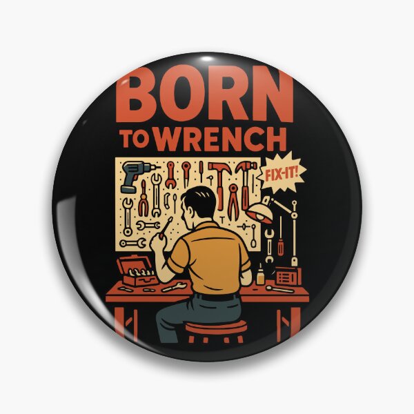 Item preview, Born To Wrench Garage Mechanic Funny designed and sold by LuminOrb.