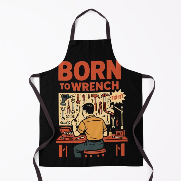 Item preview, Born To Wrench Garage Mechanic Funny designed and sold by LuminOrb.