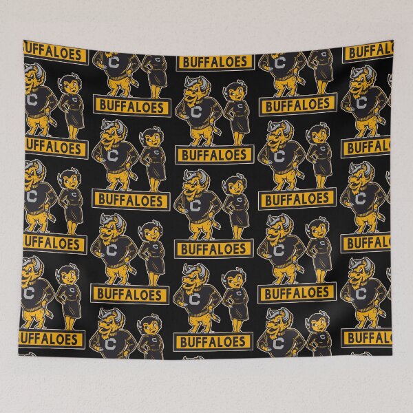 Item preview, Vintage Buffaloes Mascot Couple designed and sold by VintageVarsity5.