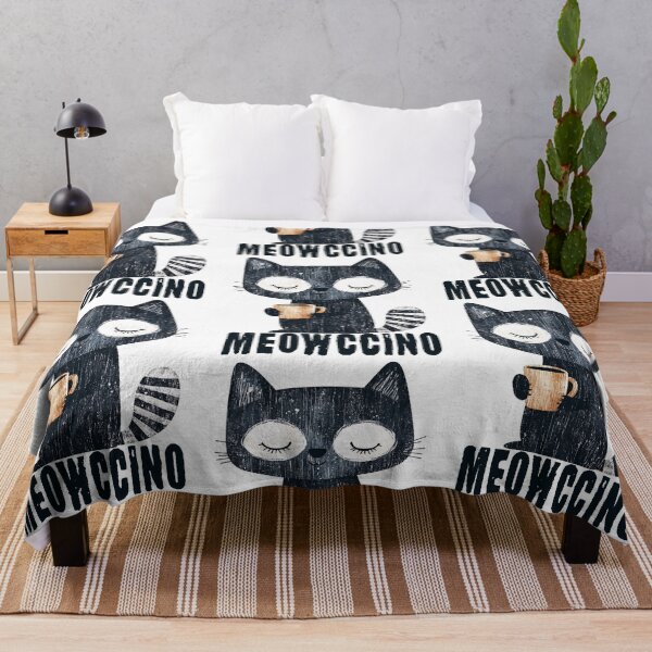 Item preview, Black Cat – Cozy Halloween Meowccino with Coffee designed and sold by Taans-Creation.