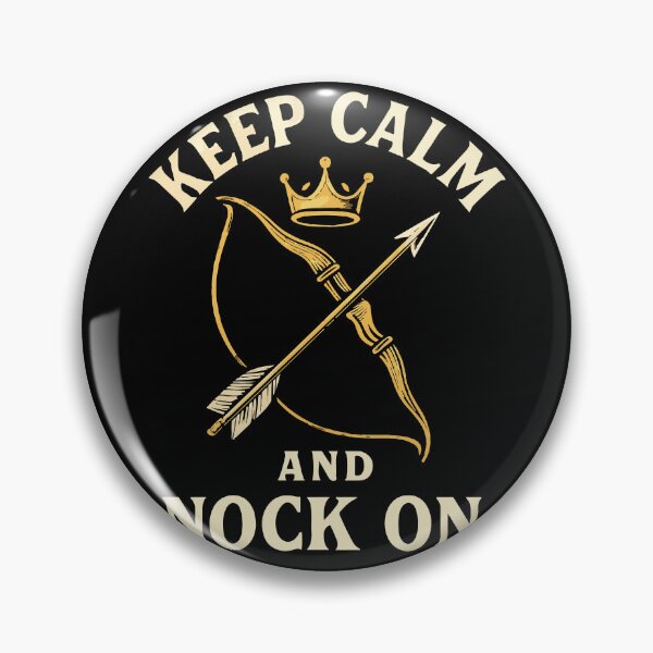 Artikelvorschau, Keep Calm And Nock On Archery Bow Bogenschütze entworfen und verkauft von LuminOrb.