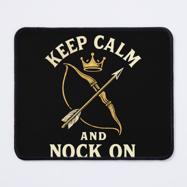 Item preview, Keep Calm And Nock On Archery Bow Archer Funny designed and sold by LuminOrb.