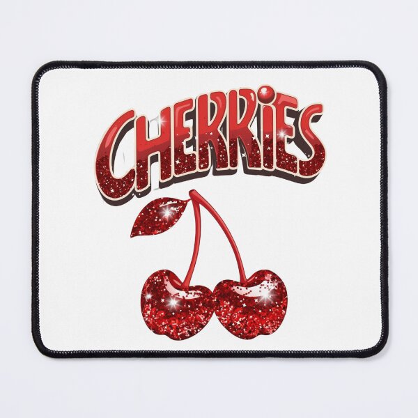 Item preview, Printed Glitter Red Cherries designed and sold by Claustronautas.