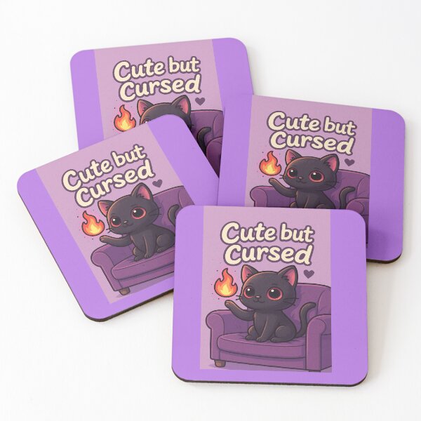 Item preview, Cute but Cursed – Dark Cat Vibes for Soft Goth Queens designed and sold by ReyDeLaCalle.