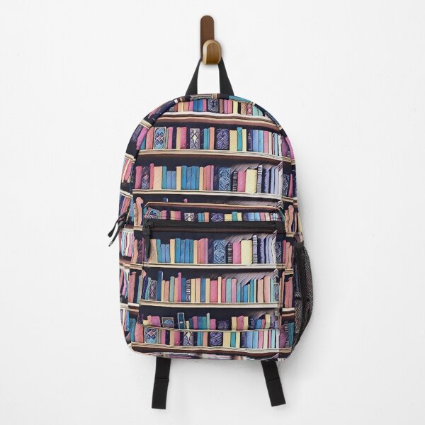 Item preview, Vintage Retro Bookshelf Pattern – Colorful Retro Shelf designed and sold by creativerooney.