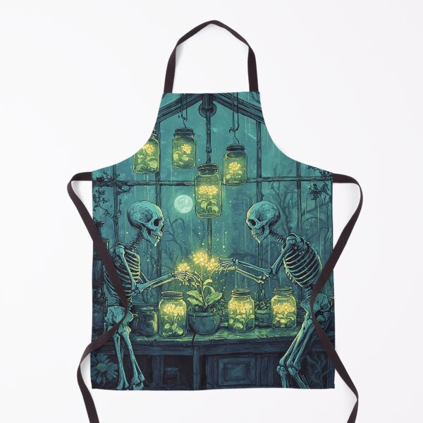 Item preview, Halloween skeletons in the haunted greenhouse - glowing flowers designed and sold by Meiersbeste.