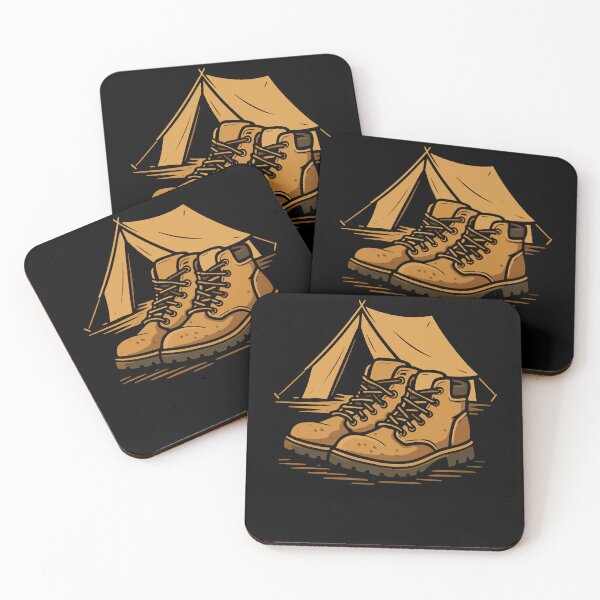 Item preview, Camping Adventure Boots Tent Funny Camper designed and sold by LuminOrb.