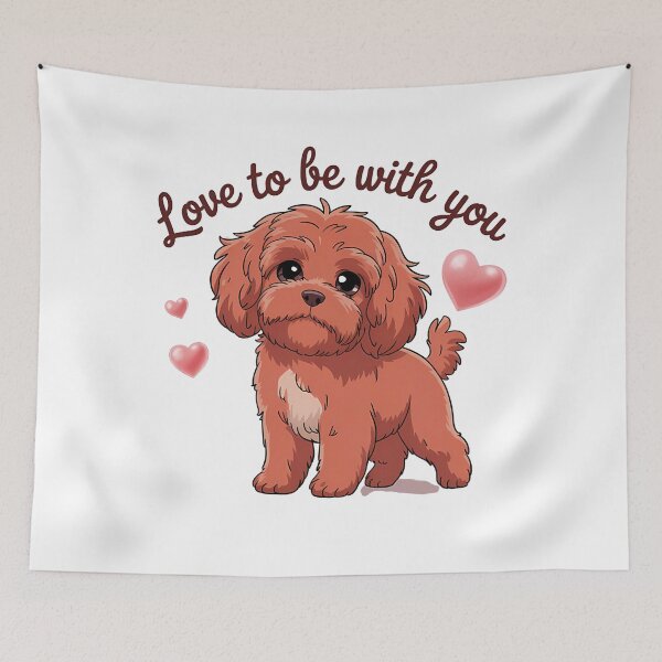 Item preview, Love to be with You your cavapoo designed and sold by OhMyCotton.