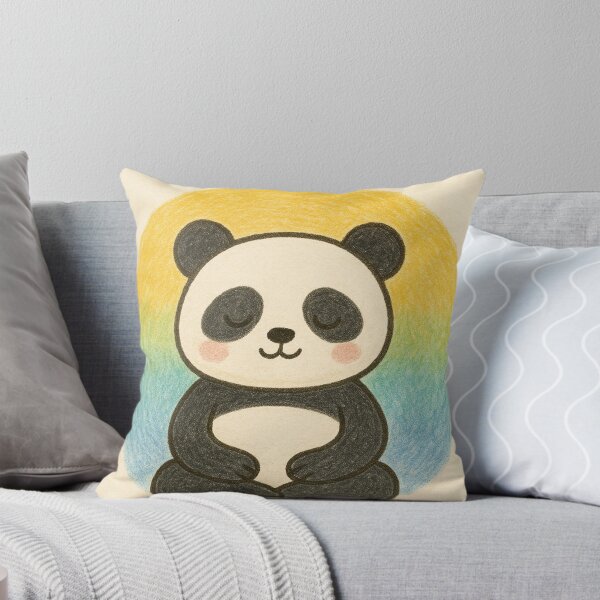 Item preview, Meditating Panda Illustration designed and sold by TownWish.