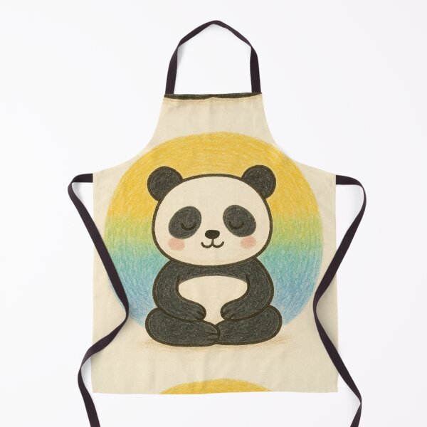 Item preview, Meditating Panda Illustration designed and sold by TownWish.