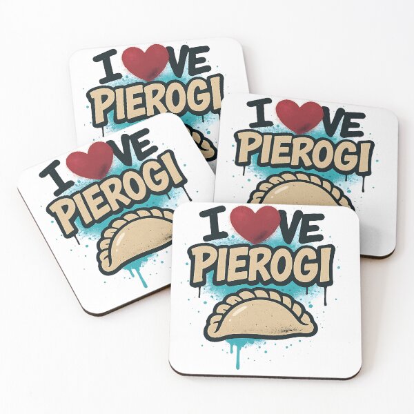 Item preview, I Love Pierogi Graffiti Style  designed and sold by FunnySignalStudio.