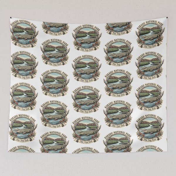 Item preview, Kakadu National Park Vintage | Australian Crocodile Adventure designed and sold by Digital Dreams Arts.