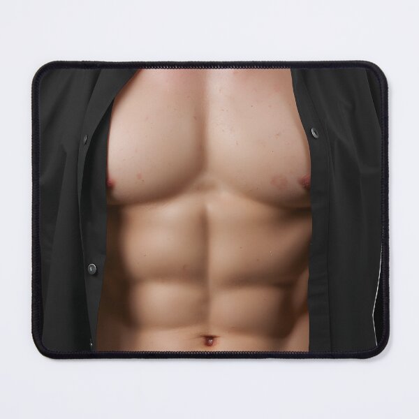 Item preview, Sculpted Strength – Hyperreal Muscular Torso Art designed and sold by WhisperFrame.