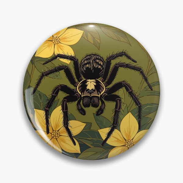 Item preview, Giant Wolf Spider And Yellow Jasmine Flowers designed and sold by taiche.