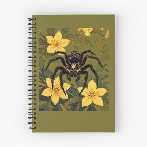 Item preview, Giant Wolf Spider And Yellow Jasmine Flowers designed and sold by taiche.