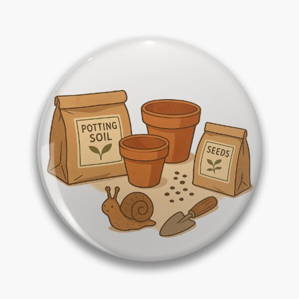 Item preview, Potting Day – Gardening Soil, Seeds, and Clay Pots Sticker designed and sold by Feral Confetti.