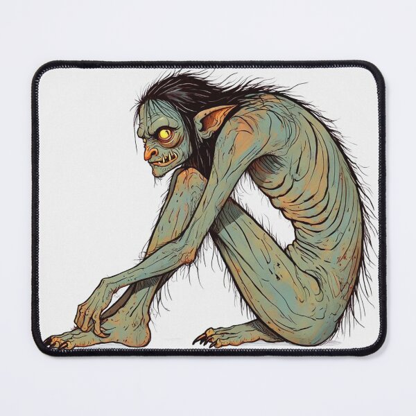 Item preview,  Scary Folklore Horror Hobgoblin goblin character illustration designed and sold by Vintage Designs +.