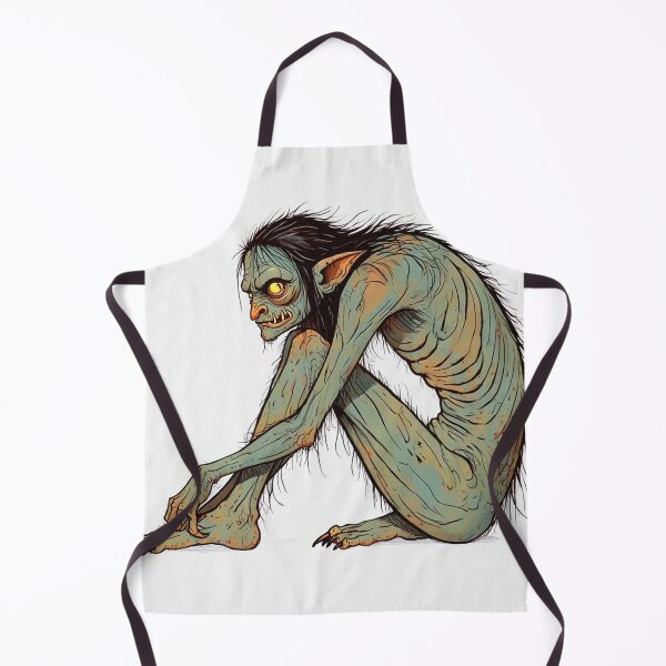 Item preview, Scary Folklore Horror Hobgoblin goblin character illustration designed and sold by Vintage Designs +.