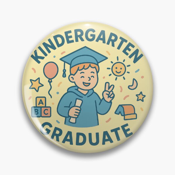 Item preview, Kindergarten Graduate | Kids Graduation Sticker | Early Learning Achievement designed and sold by Feline Rockstars.